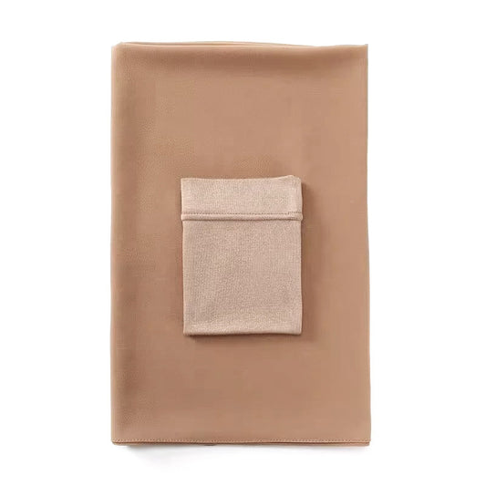 Matching Georgette Hijab & Cap Set - Beige