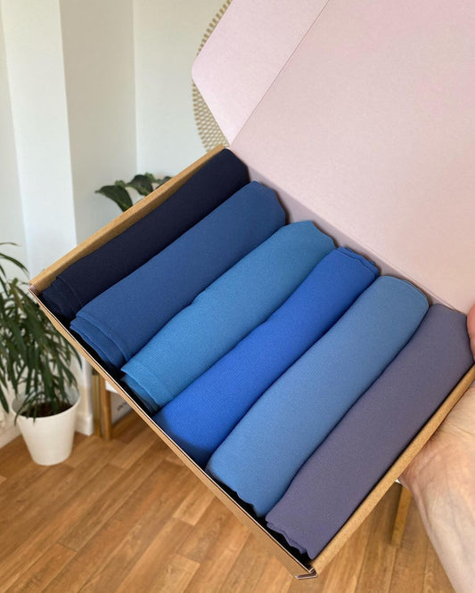 Bora Bora Island Box of 6 Georgette Hijabs