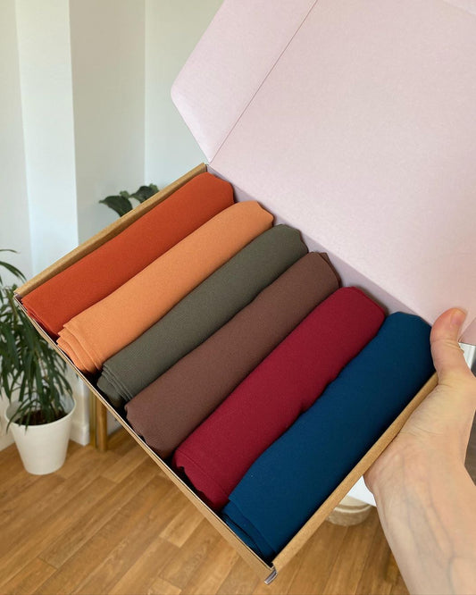 Fall Vibes Box of 6 Georgette Hijabs